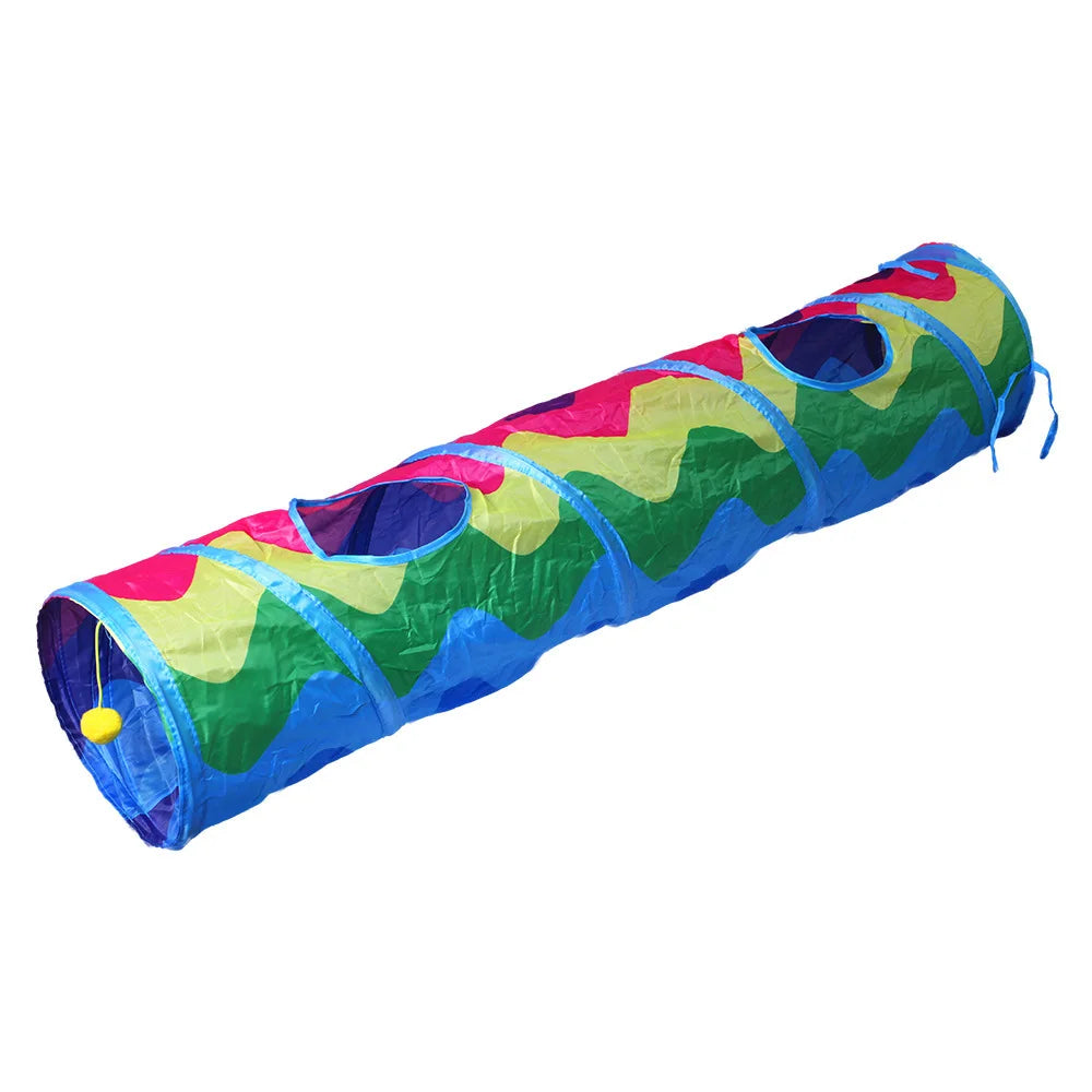 Cat Fun Tunnel with Hanging Balls