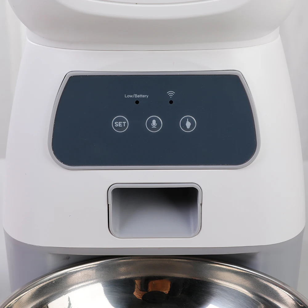 3.5L Automatic Pet Feeder with Wi-Fi App and 2L Water Fountain