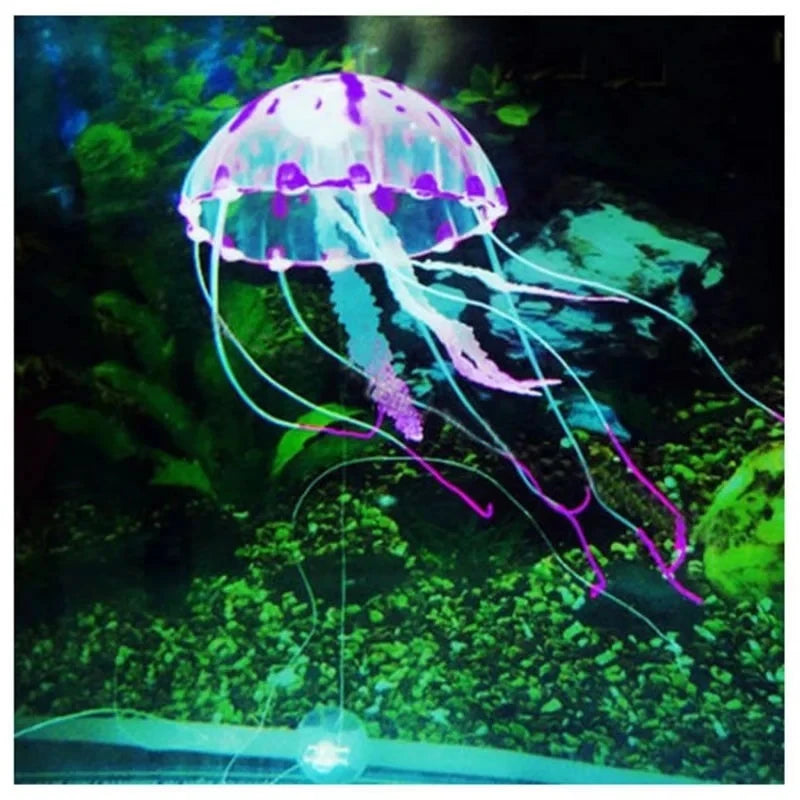 Glowing Jellyfish Aquarium Ornament