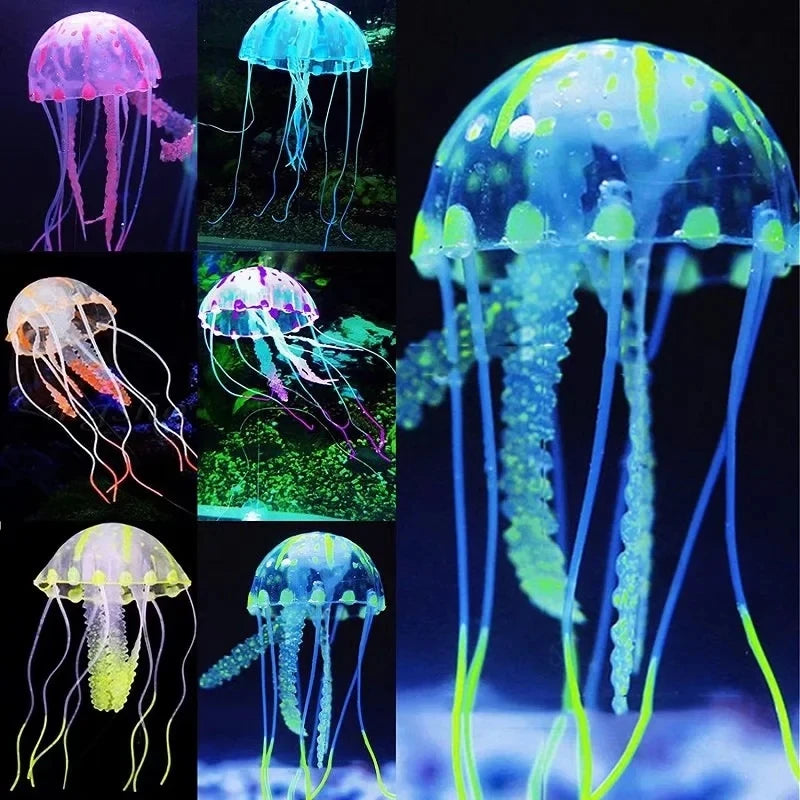 Glowing Jellyfish Aquarium Ornament