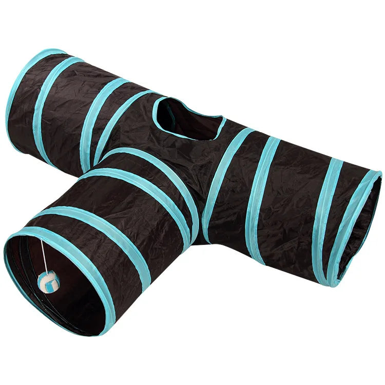 Cat Fun Tunnel with Hanging Balls
