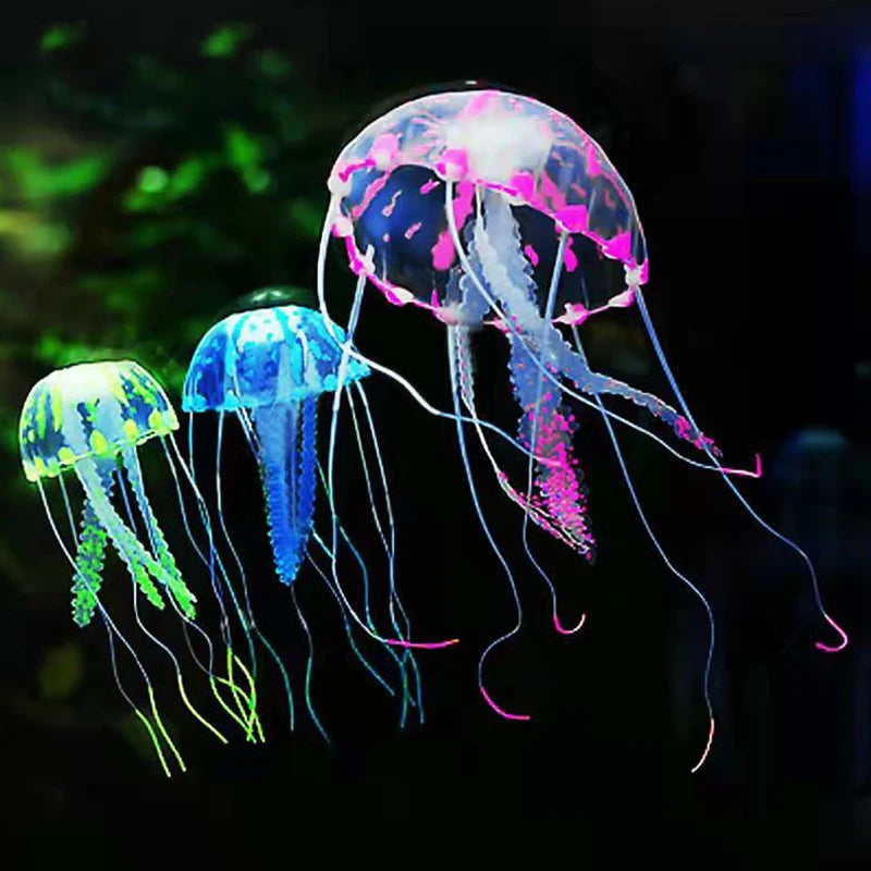 Glowing Jellyfish Aquarium Ornament