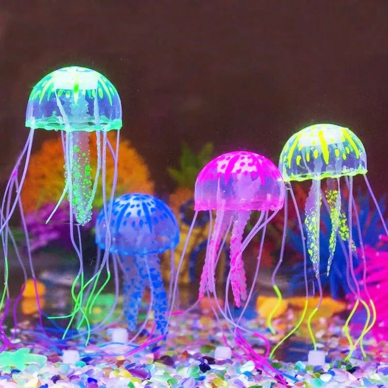 Glowing Jellyfish Aquarium Ornament