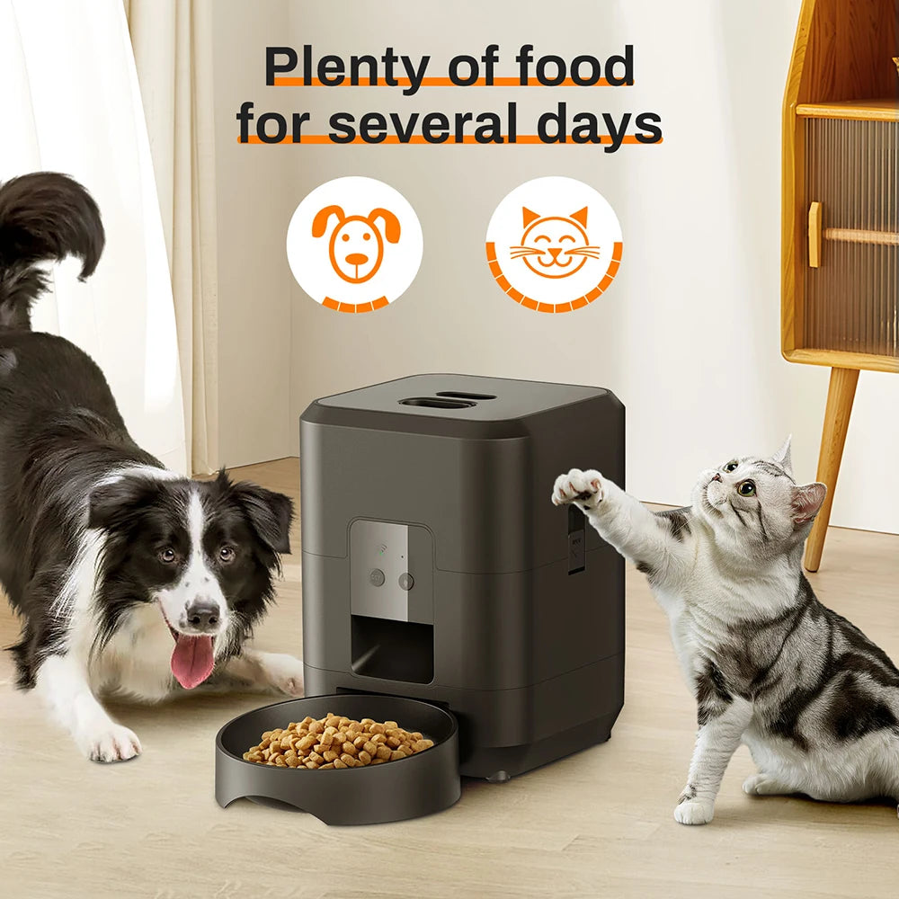 Alimentador inteligente para animais de estimação 2L com aplicativo