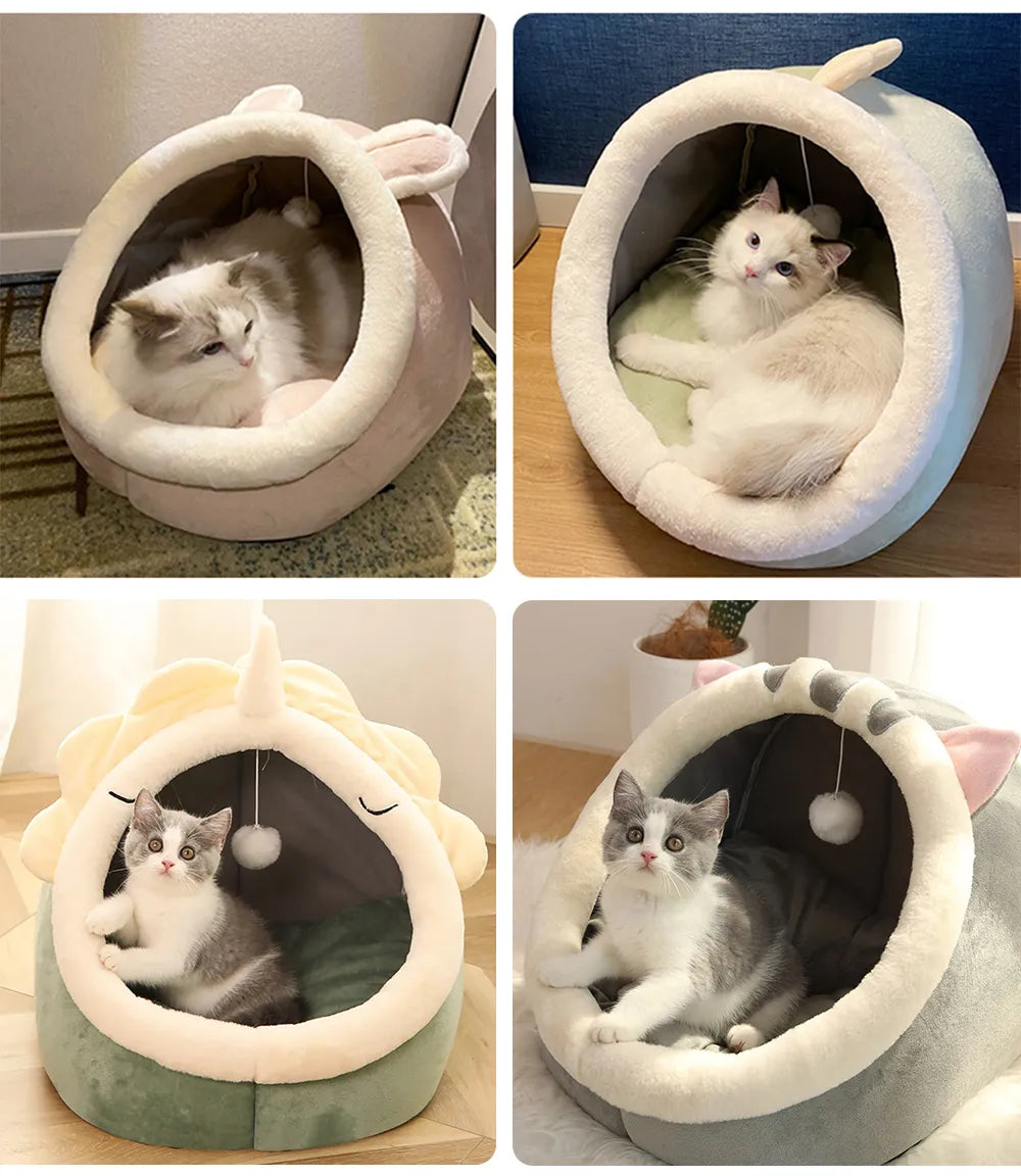 Pet Tent Cave Bed for Cats Small & Dogs
