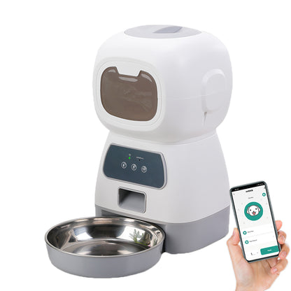 3.5L Automatic Pet Feeder with Wi-Fi App and 2L Water Fountain