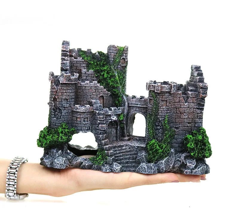 Resin Castle Aquarium Decor