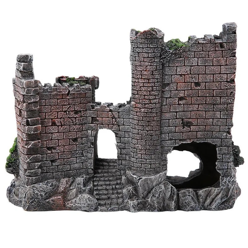 Resin Castle Aquarium Decor