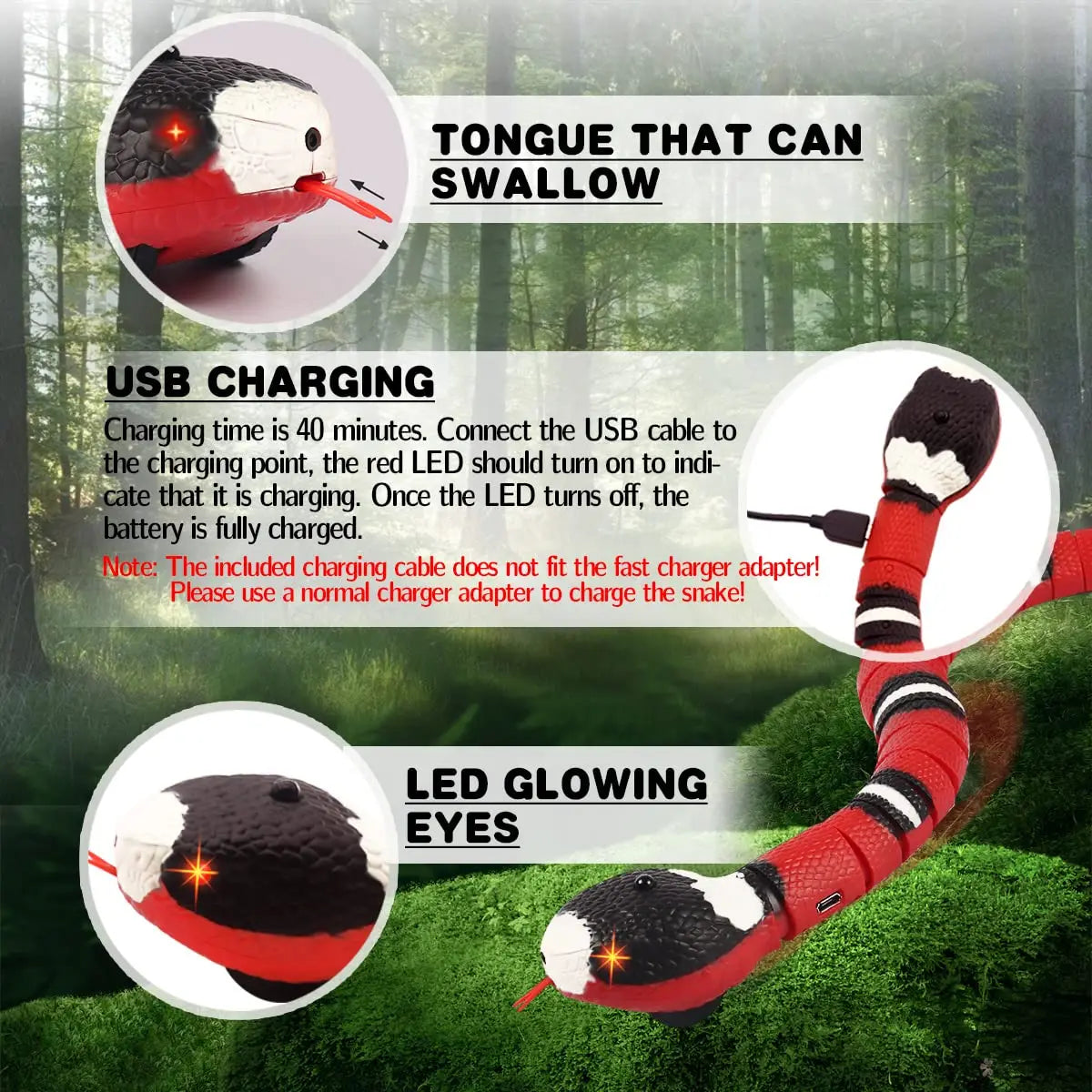 USB Rechargeable Electronic Snake™