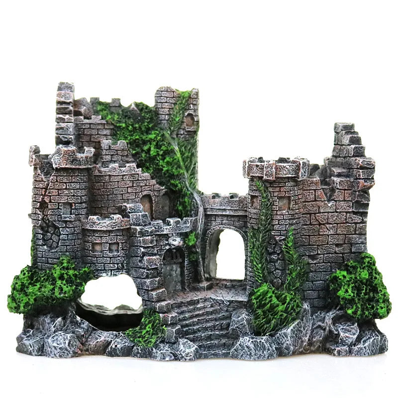 Resin Castle Aquarium Decor