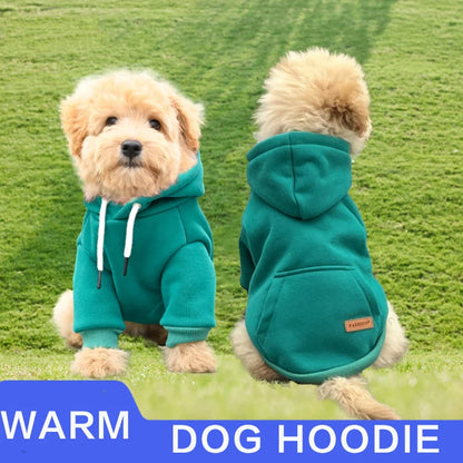 Warm Fleece Hoodie for Stylish dogs