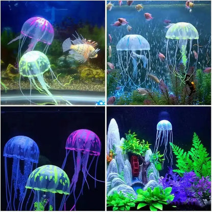 Glowing Jellyfish Aquarium Ornament