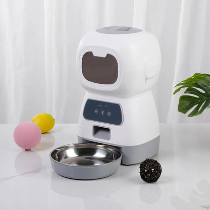 3.5L Automatic Pet Feeder with Wi-Fi App and 2L Water Fountain