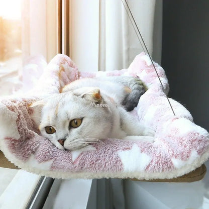 Hanging Cat Bed Hammock: Elevated Retreat