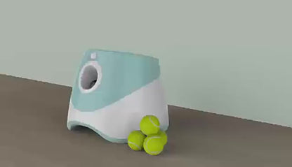 Automatic Tennis Ball Launcher for Dogs - 3 Distance Settings + 3 Balls