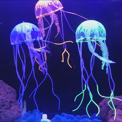 Glowing Jellyfish Aquarium Ornament